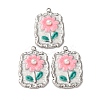 304 Stainless Steel Enamel Pendants STAS-P406-26B-P-1