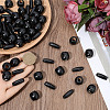 200Pcs 2 Styles Dyed Natural Wood Beads WOOD-PA0001-29A-3