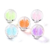 UV Plating Iridescent Transparent Acrylic Bead in Bead OACR-H112-08D-1
