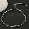 Rack Plating Brass Link Chain Bracelets for Women BJEW-G735-03P-1