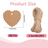 100Pcs Lace Edged Heart Paper Gift Tags CDIS-CP0001-01B-2