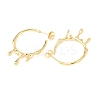 Rack Plating Brass Melting Drop Stud Earrings EJEW-F294-05G-2