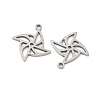 201 Stainless Steel Laser Cut Pendants STAS-P428-05P-2