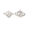 Rack Plating Alloy Glass Charms FIND-G044-36P-1