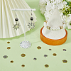 240Pcs 12 Style Tibetan Style Alloy Flower Bead Caps FIND-SC0008-76-4