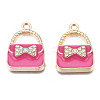Rack Plating Alloy Enamel Pendants ENAM-T011-129A-2