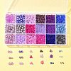 DIY Glass Round Beads & Seed Beads Jewelry Making Finding Kits DIY-FS0005-95-7
