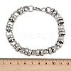 Punk 304 Stainless Steel Link Chain Bracelets for Men Women BJEW-S181-03P-3