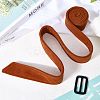 Tie a Knot Cloth Waist Belts with Buckle AJEW-WH20003-08A-3