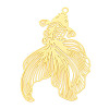 Brass Filigree Pendants KKC-T003-09G-1