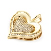 Brass Micro Pave Cubic Zirconia Pendants KK-S510-32G-01-2