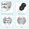2Pcs 2 Style PU Leather Guitar Clip AJEW-CN0001-21B-3