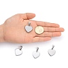 Tarnish Resistant Fashionable 304 Stainless Steel Stamping Blank Tag Pendants STAS-J002B-01-5