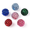Transparent Resin Rhinestone Graduated Beads RESI-S314-10x12-M-1