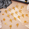 50Pcs Religion Corss Alloy Lapel Pin Backs JEWB-FH0002-50G-4