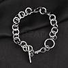 Tarnish Resistant 304 Stainless Steel Cable Chain Bracelets BJEW-P237-08P-1