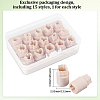 15Pcs 15 Styles Plastic Clay Molds DIY-WH20032-50-2