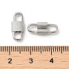 Rack Plating Brass Oval Link Connector Charms KK-Z033-03P-3