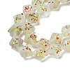 Frosted Handmade Lampwork Beads Strands LAMP-A010-01C-3