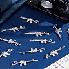 30Pcs Tibetan Style Alloy Rifle/Gun Pendants FIND-LP0002-34-3