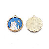 Alloy Enamel Pendants LS-ENAM-N055-102B-3