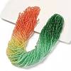 Transparent Painted Glass Beads Strands X1-DGLA-A034-T1mm-A04-1