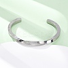 304 Stainless Steel Cuff Bangles for Men Women BJEW-D361-04P-2
