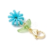 Flower Polymer Clay & Glass Pendants Decorations HJEW-MZ00327-01-4
