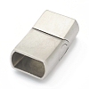 Tarnish Resistant 304 Stainless Steel Magnetic Clasps with Glue-in Ends STAS-B017-09P-2