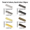 200Pcs 4 Colors Column Alloy Shoelace Buckle Connectors FIND-SP0004-68A-2