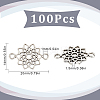 100Pcs Tibetan Style Alloy Connector Charms FIND-SC0006-16-2