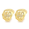 Brass Micro Pave Cubic Zirconia Cuff Earrings EJEW-C104-145G-1