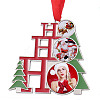 Christmas Themed Sublimation Blank Alloy Pendant Decorations LS-DIY-L070-01B-1