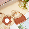 1Pc Portable Imitation Leather Bag Keychain AJEW-CL0001-64A-4