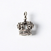 Tibetan Style Alloy Crown Pendants TIBEP-S120-AS-NR-2