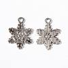 Tibetan Style Alloy Snowflake Pendants EA115Y-1