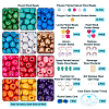 DIY Wood Beaded Bracelets and Keychains Making Kit DIY-PH0008-94-6