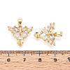 Brass with Cubic Zirconia Cup Pearl Peg Bails Pin Pendants KK-T079-51G-4