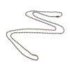 Ion Plating(IP) 304 Stainless Steel Ball Chain Necklaces LS-NJEW-L149-B02-M-2