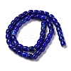 Handmade Lampwork Chevron Beads Strands X-LAMP-K041-01B-21-3