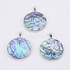Abalone Shell/Paua Shell Pendants SSHEL-L008-23P-1