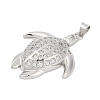 Brass Micro Pave Cubic Zirconia Pendants KK-A241-09P-2