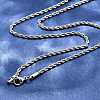 Tarnish Resistant 304 Stainless Steel Rope Chain Necklaces STAS-M174-014P-B-1