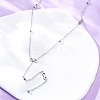 304 Stainless Steel Infinity Y Necklaces NJEW-R026-21P-2