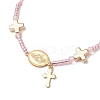Adjustable Nylon Cord Braided Beads Bracelets BJEW-MZ00168-05-4