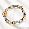 304 Stainless Steel Cable Chain Bracelets for Women LS-BJEW-D377-01E-3