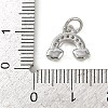 Brass Micro Pave Cubic Zirconia Pendants KK-L231-01P-01-3