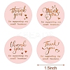 1.5 Inch Thank You Sticker DIY-WH0215-23-2