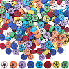 240Pcs 8 Colors Handmade Polymer Clay Bead Strands CLAY-SC0002-35-1