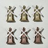 6Pcs 2 Colors Tibetan Style Alloy Pendants FIND-FS0002-56-7